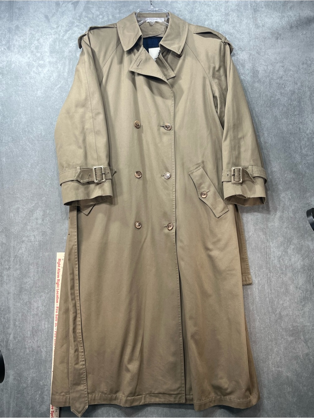 Vintage Misty Harbor Trench Coat 14 Zip Out Plaid Liner Tan
